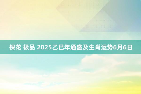 探花 极品 2025乙巳年通盛及生肖运势6月6日